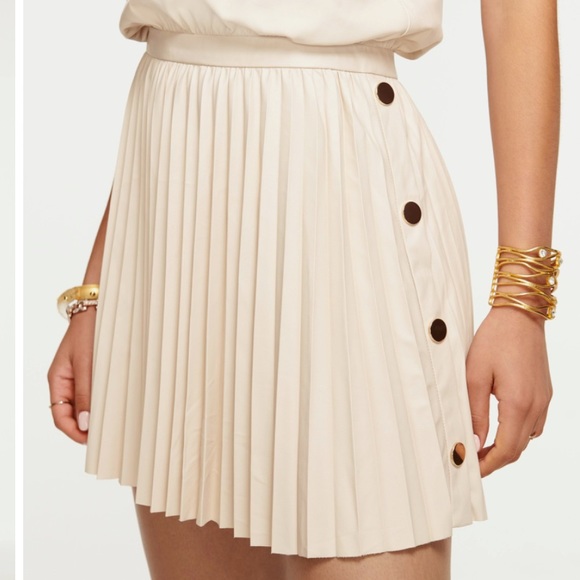 Ramy Brook Effie V-Neck Faux Leather Mini Dress - Picture 3 of 6